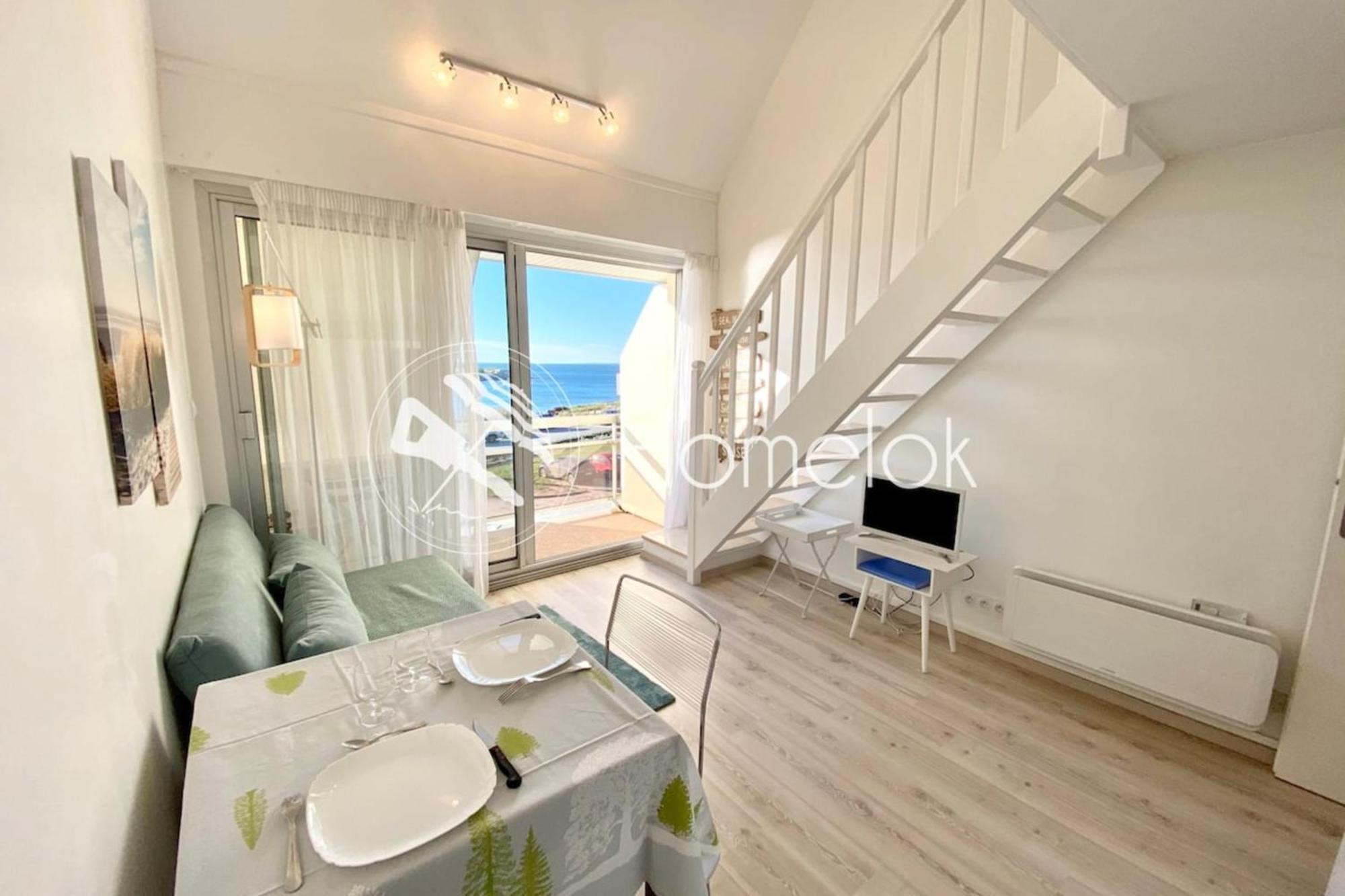 Joli Appartement Top Cosy Vue Mer Imprenable 180 Ploemeur Eksteriør bilde